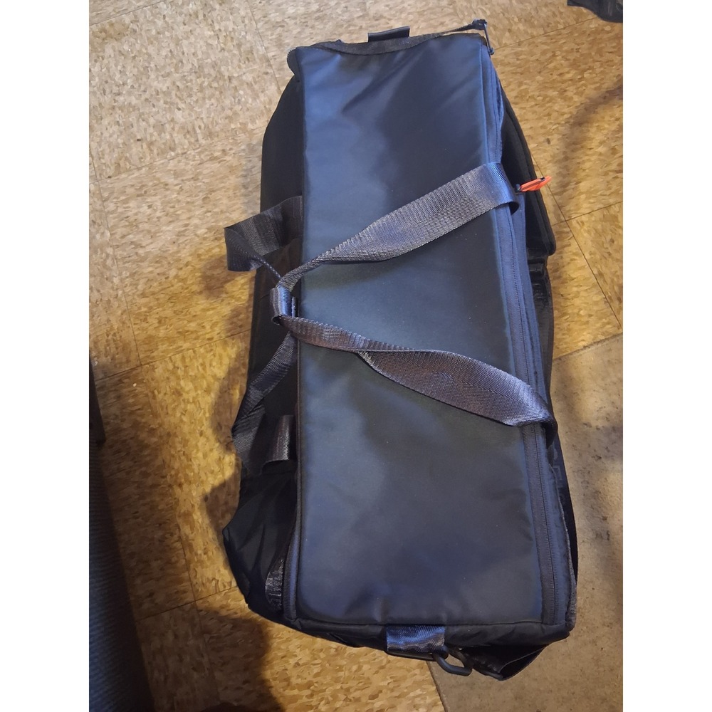 FIGS Aya Healthcare Blue Nylon Duffel Bag Travel Gym Weekender Crossbody Strap - Picture 3 of 3